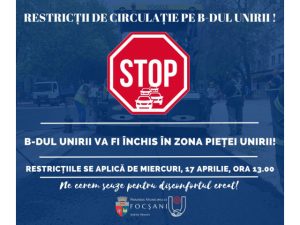 Bulevardul Unirii va fi închis traficului rutier în zona Pieței Unirii Bulevardul Unirii va fi închis traficului rutier în zona Pieței Unirii