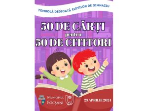 “50 de cărți pentru 50 de cititori” – Tombolă de Ziua Internațională a Cărților “50 de cărți pentru 50 de cititori” – Tombolă de Ziua Internațională a Cărților