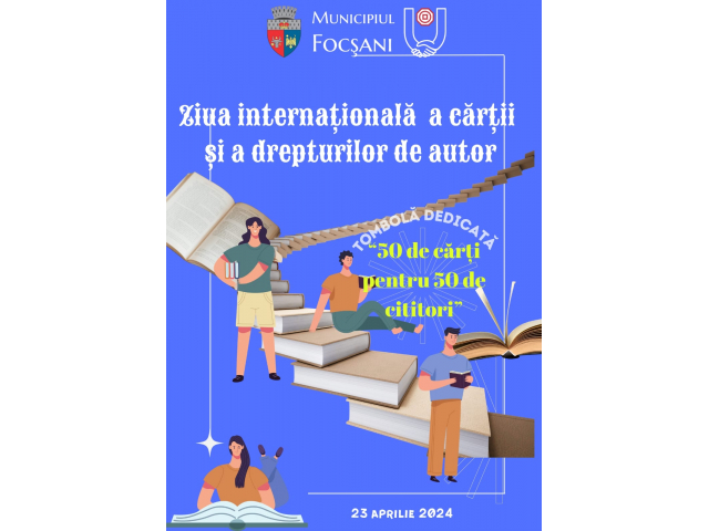 Promovăm lectura cu ocazia Zilei Mondiale a Cărții și a Drepturilor de Autor Promovăm lectura cu ocazia Zilei Mondiale a Cărții și a Drepturilor de Autor
