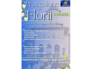 Procesiunea de Florii va avea loc sâmbătă, 27 aprilie 2024 Procesiunea de Florii va avea loc sâmbătă, 27 aprilie 2024