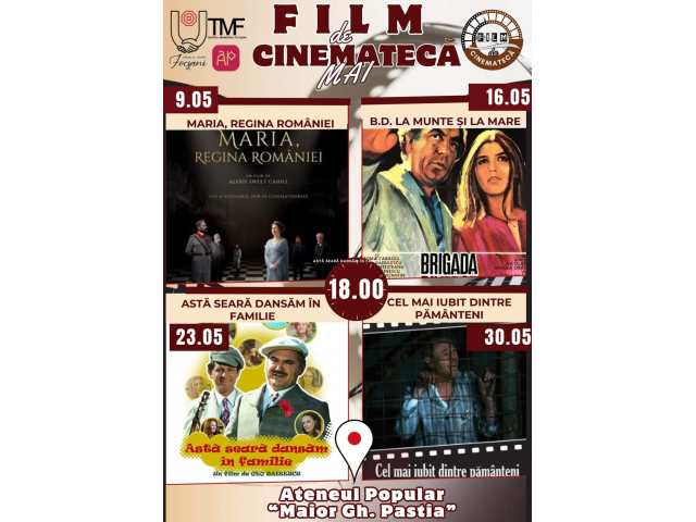 „Film de cinematecă” continuă pe tot parcursul lunii mai „Film de cinematecă” continuă pe tot parcursul lunii mai