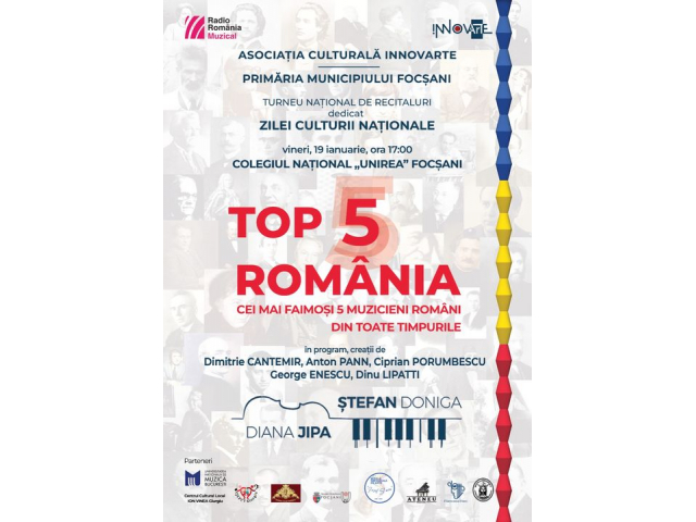 Eveniment cultural de excepție la Colegiul Național „Unirea” – „TOP 5 ROMÂNIA”