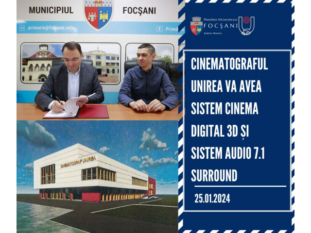 Reabilitarea Cinematografului ”Unirea” a ajuns la etapa dotărilor tehnice