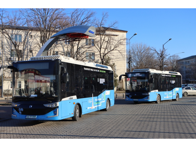 A crescut cu aproape 30% numărul de călători care utilizează autobuzele electrice pentru a circula în Municipiul Focșani