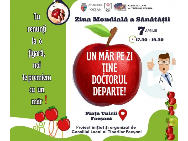 „Tu renunți la țigară, noi te premiem cu un măr”