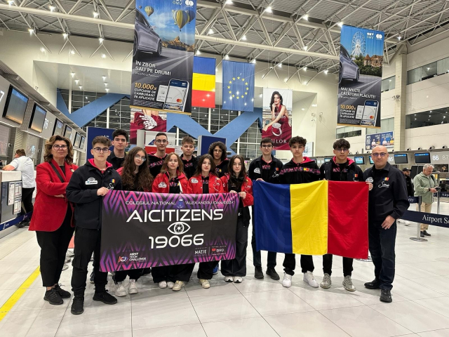 Echipa de robotică “AI Citizens” a Colegiului Național “Al. I. Cuza” a plecat în SUA