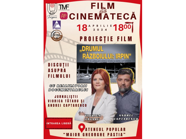 „Drumul Războiului: Irpin” va rula la “Film de Cinematecă”
