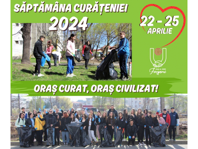 “Săptămâna Curățeniei” la Focșani – ediția 2024